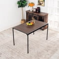 thumbnail image 3 of Homylin Mesa de comedor, 120cm * 75cm * 75cm Para 4, Estilo Retro Diseño Minimalista Industrial para Comedores Cocina Condominios Fiesta Cafe, 3 of 6