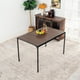 thumbnail image 3 of Homylin Mesa de comedor, 120cm * 75cm * 75cm Para 4, Estilo Retro Diseño Minimalista Industrial para Comedores Cocina Condominios Fiesta Cafe, 3 of 6