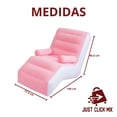 thumbnail image 3 of Sofá Inflable JustClick MX Reclinable Portátil Rosa, 3 of 4