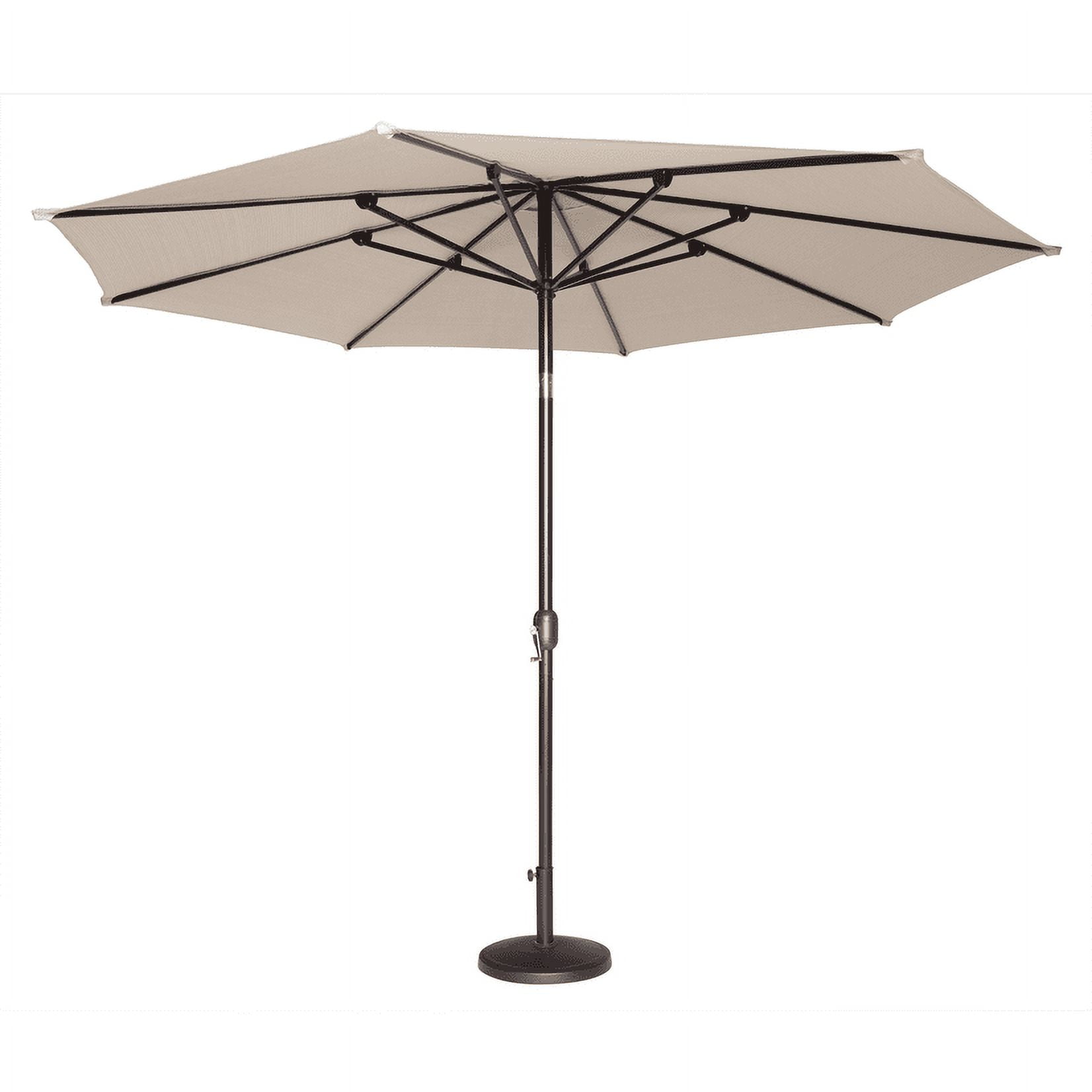 Coolaroo Round Market Patio Umbrella,90% UV, 11', Smoke
