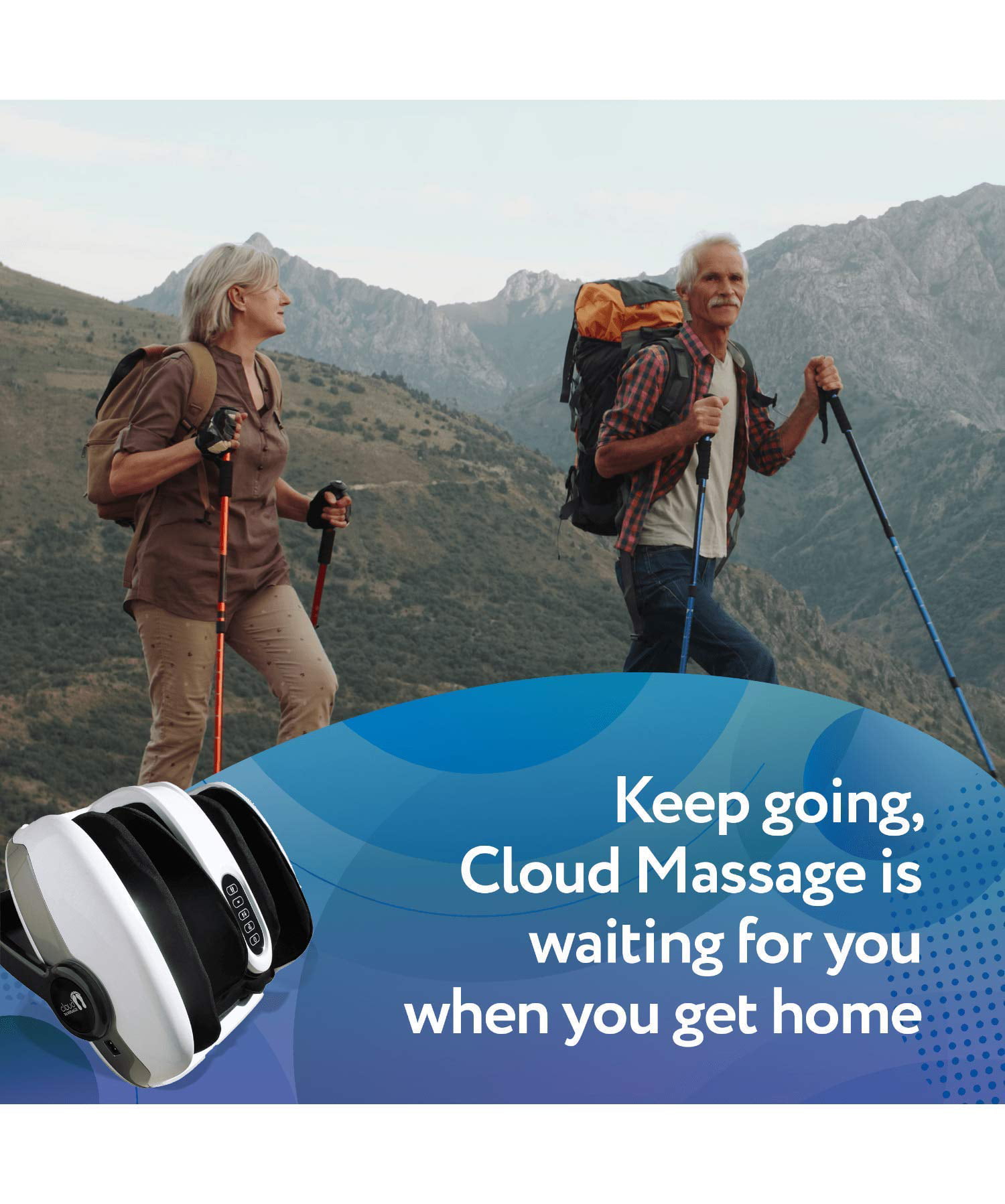 Cloud Massage Shiatsu Foot, Ankle & Calf Cloud Massager - Deep Kneading  with Heat Therapy