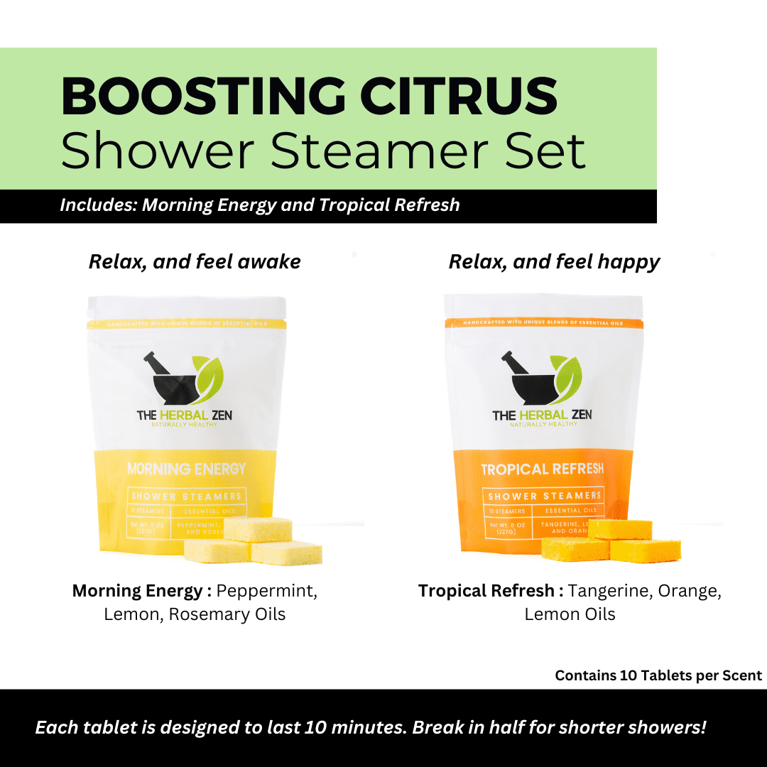 Citrus Shower Steamers Gift Set - Shower Bombs Made in the USA - Relaxation Gift for Women - Lavender Shower Steamers for Women - Eucalytus Shower Steamer - Self Care Gift