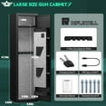 thumbnail image 3 of Kavey [2024 NEW] 1-2 Gun Safe, Digital Keypad Large Long Gun Safe for Shotguns, Quick Access Gun Cabinets with LED Light, Gun Safe with Adjustable Gun Rack and Removable Shelf, 3 of 7