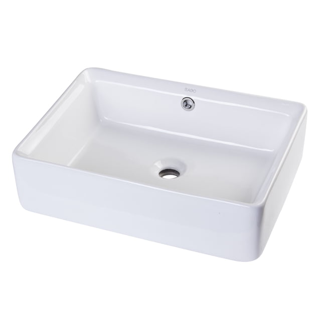 EAGO BA131 Bassin Rectangulaire en Céramique 20 Pouces pour Évier de Réservoir