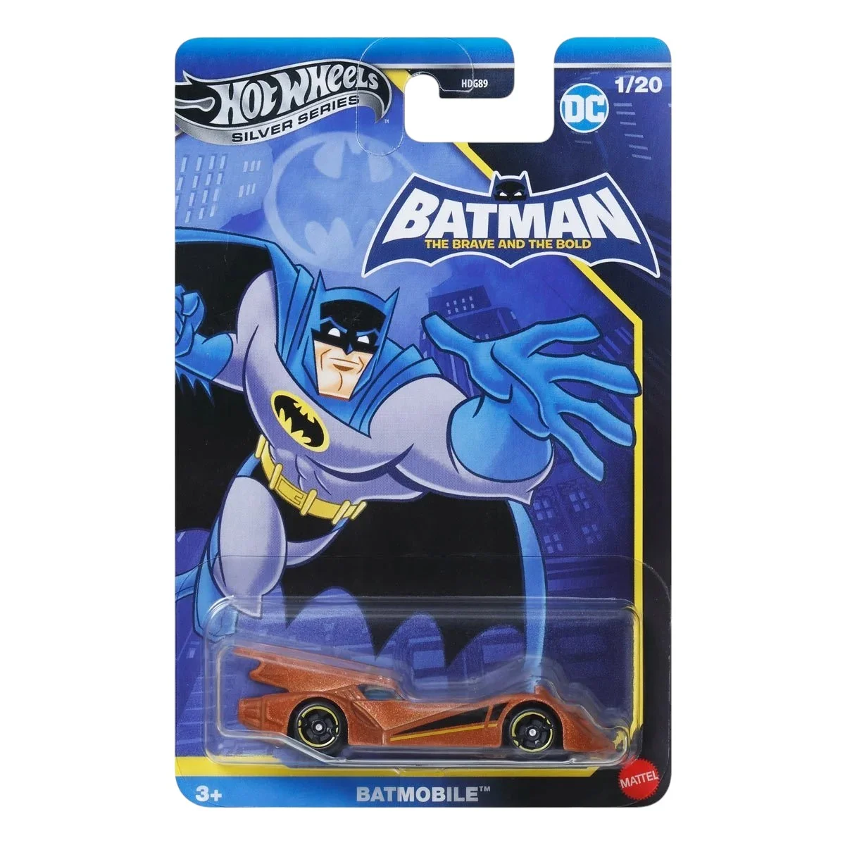Hot Wheels DC Batman Silver Series Die-Cast Cars Collection, 5-Pack Set, Batmobile, Driftsta, Fast Felion, Flight '03