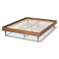thumbnail image 4 of Baxton Studio Rina Mid-Century Modern Ash Wanut Finished King Size Wood Bed Frame, 4 of 7