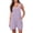 Purple, variant on Summer Jumpsuits for Women Casual Romper with Pockets Round Neck Short Sleeve Loose Fit Vacation Beach Shorts Jumpsuit, Sky Blue XXL