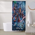 thumbnail image 4 of Shower Curtain Cartoon Art Bath Shower Curtains with 12 Hooks, Waterproof Washable Polyester Bathroom Home Decor Set 60x72 Inch Iron, 4 of 8