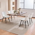 thumbnail image 4 of YOUNIKE Dining Chair Set of 2 PU Leather Diamond Grid Upholstered Modern Dining Room Side Chair , White, 4 of 7