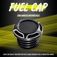thumbnail image 2 of Tapa de gasolina decorativa para tanque de combustible de aluminio Cnc de motocicleta cromada negra para Harley Sportster Xl1200 883 1996-2014, 2 of 5