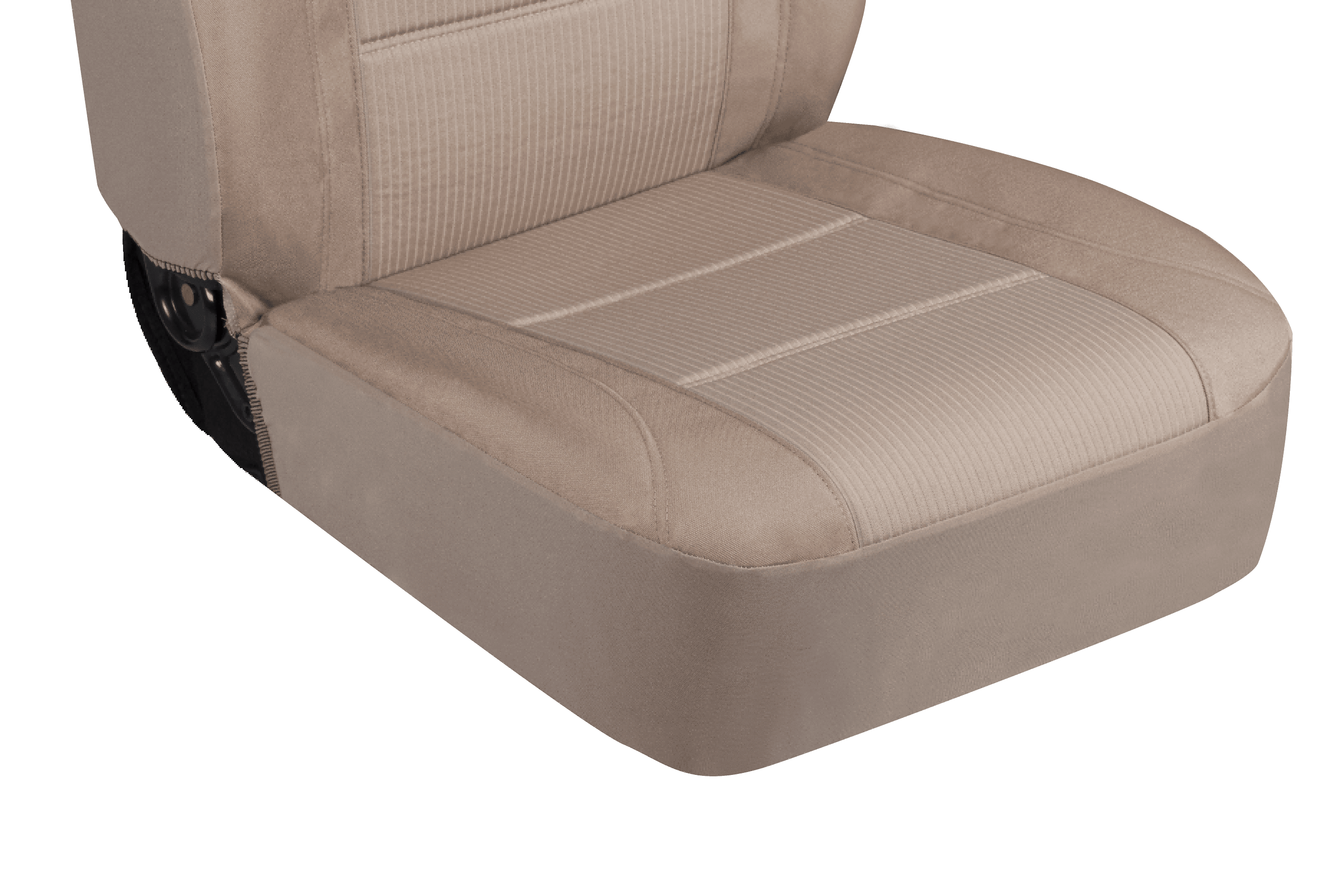 Auto Drive 2Piece Truck Seat Cover Polyester Santos Tan - Universal Fit, 2202SC305-1
