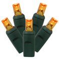 thumbnail image 1 of LED Green Wire End Connecting 6 in. Spacing 25 ft. Long Light Set with Orange Lights, 1 of 1