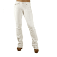 thumbnail image 4 of LA Idol/H&Y Rhinestone Studded White Denim Jeans Cross Pocket (LA Idol 5171BT/H&Y HY-444), 4 of 7
