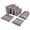 Purple, variant on Somago 6 Pcs Packing Cubes for Travel with Clothes Shoes Cosmetics Toiletries Storage Bags Luggage Organizers for Suitcase Travel Essentials