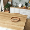 thumbnail image 7 of Elegant Designs HG2013-NBA Chef Kitchen Decorative 13.75" Round Wood Serving Tray w/ Handles, Natural Wood Bon Appetit, 7 of 7