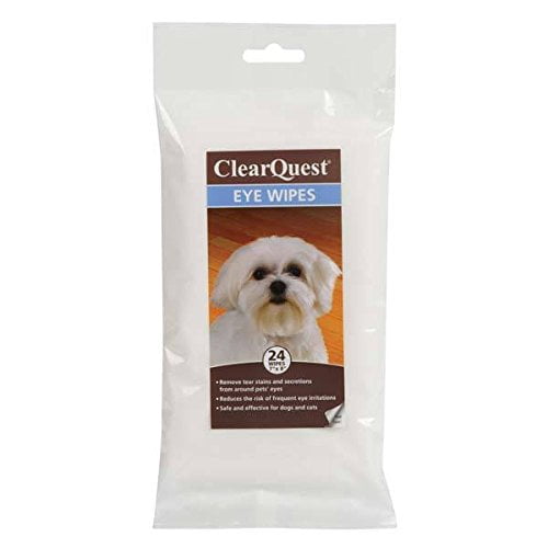 Pet Eye Wipes Gentle Cleaning Tear Stain Remover For Dogs & Cats 24 Count Packs