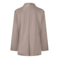thumbnail image 4 of Moda Mujer Camiseta de manga larga Otoño Frente abierto Prendas de abrigo sueltas Blusa sólida Abrigo Tops Fridja  po5540, 4 of 8