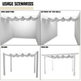 thumbnail image 2 of TANG Sunshades Depot Waterproof Pergola Shade Cover Retractable Replacement Awning Canopy Wave Shade Red 3'x13', 2 of 5