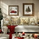 thumbnail image 5 of Juego de 4 fundas decorativas navideñas para cojines con diseños de renos y muñecos de nieve., 5 of 5