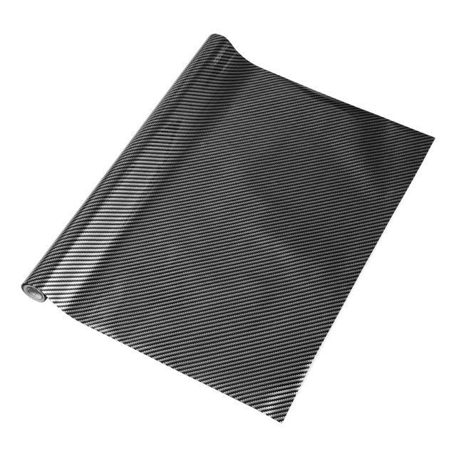 Unique Bargains Universal Car Wrap Film Vinyl Wrap Cover 4.92 ft x 11.81 inch Protective Black 1 Pc