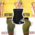 thumbnail image 3 of Cuff Tummy Trainer Female Exceptional Shapewear 2-In-1 High Waist Hip Lifting Pants Black, 3 of 9