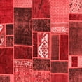 thumbnail image 1 of Ahgly Company Indoor Square Patchwork Red Transitional Area Rugs, 7' Square, 1 of 4