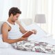 thumbnail image 5 of Fotbe Cartoon Poodle Dog Pantalones de Pijama para Hombre, Pantalones de Dormir, Pantalones de Casa con Cintura Ajustable y Bolsillos-XX-Large, 5 of 6