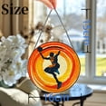 thumbnail image 3 of Basketball Stained Glass Suncatcher Colored Handmade Window Hangings Glass Suncatcher Crafts Kits for Indoor Garden Christmas Decor and Memorial 16x16cm(5), 3 of 7