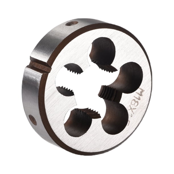 Dados de roscado redondos de acero aleado métrico Uxcell M18 x 1.5