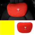 thumbnail image 1 of Applicable à Tesla MODEL3/MODELY/MODELX Appuie-Tête Soutien Lombaire - Tesla [Rouge Volcan] Appuie-Tête/1, 1 of 4
