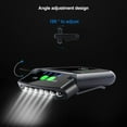 thumbnail image 4 of Linterna frontal con luz LED para sombrero, luces con Clip ajustables y pantalla de energía recargable, luz para sombreros de invierno impermeables y portátiles, 4 of 6