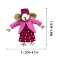 thumbnail image 2 of Wool Cute Mouse Mouse Poodle Teacher Dr. Mouse Ornament Bag Pendant, 2 of 2