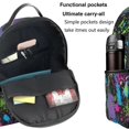 thumbnail image 5 of Rainbow Of Neon Paint Splatters Backpack,Large Capacity Backpack,Laptop Backpack,Water Resistant Backpack For Women Men, 5 of 5