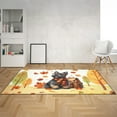 thumbnail image 2 of Welcome Fall Scottish Terrier Enjoys School Time Autumn Fall Leaves Indoor Rug Scottie Dog Lover Gifts Carpet Living Bed Room Sofa Home Decor - 02013, 2 of 5