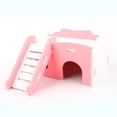 thumbnail image 4 of CBFFDC Small Animal Play Toy Breathable Hamster House Small Pet Activity Climb Toy Cage Accessory with Slide, 4 of 7