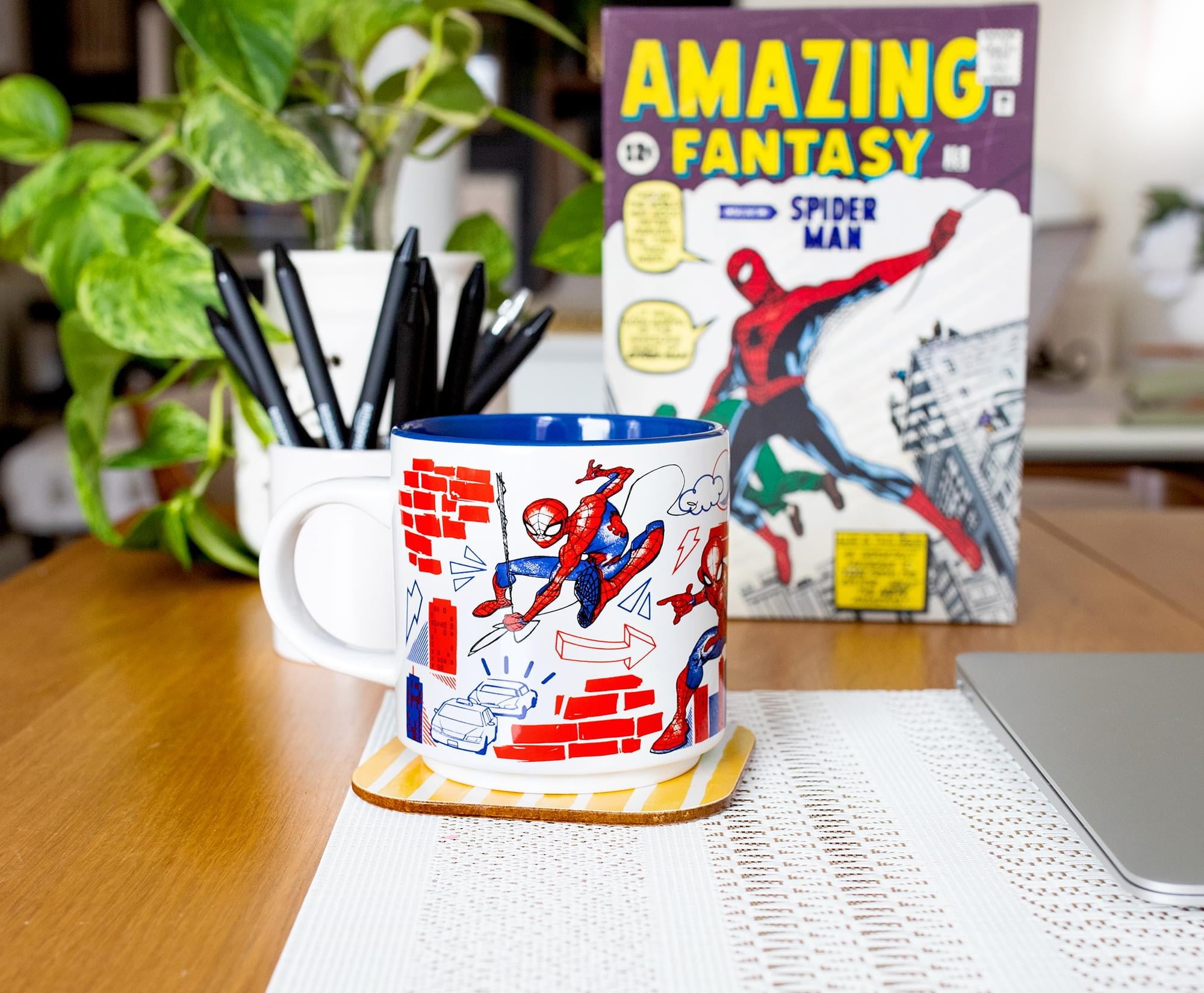 Stor Tasse mug Spiderman Great Power Céramique Rouge Bleu (11.7 x 10 x 8.7  cm) (350 ml) : : Cuisine et Maison