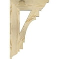 thumbnail image 3 of Ekena Millwork 4"W x 16"D x 24"H Merced Traditional Rough Sawn Bracket, Douglas Fir, 3 of 4