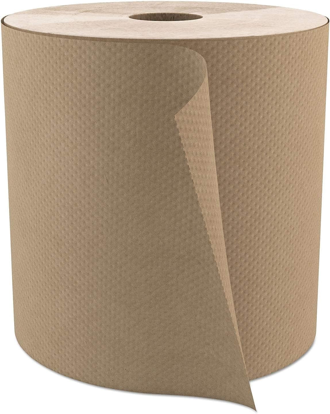 H085 Select Roll Paper Towels, 1-Ply, 7.9-Inch x 800 ft, Natural, 6/Carton
