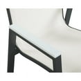 thumbnail image 6 of Meridian Furniture Nizuc Off White Fabric Outdoor Patio Dining Chair (Set of 2), 6 of 7
