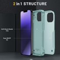 thumbnail image 4 of Funda para iPhone 14, doble capa de protección, a prueba de golpes, protección para pantalla y cámara., 4 of 5