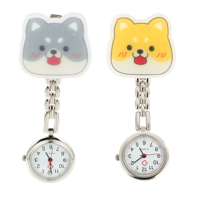 2pcs Watch Luminous Pocket Watches Fashion Creative Hanging Watches for Decor Use