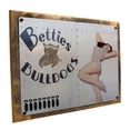 thumbnail image 1 of Framed, Outdoor Betties Bulldogs 9"x12" Metal Sign, Wall Decor for Vacation Home, Hand-Crafted from reclaimed materials, 1 of 4