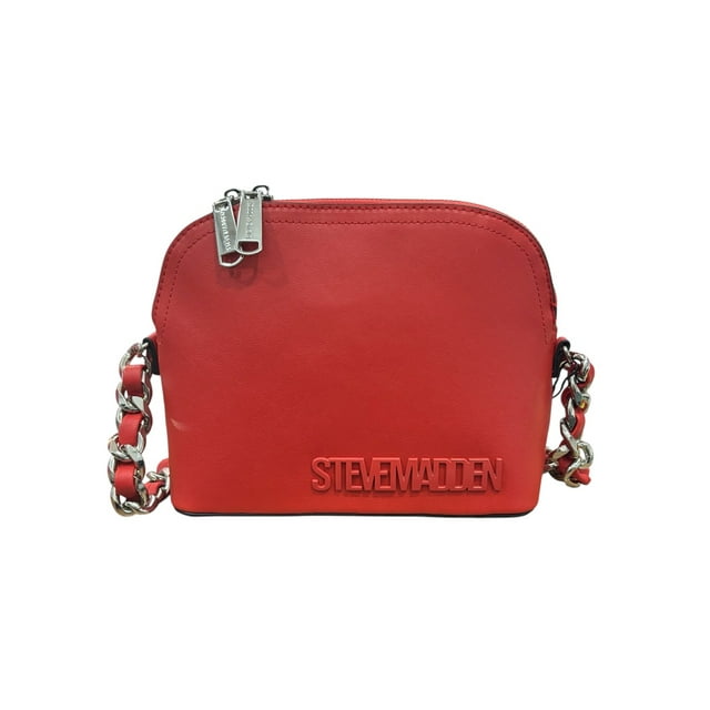 Bolsa Steve Madden Crossbody color ladrillo, piel, con doble asa desmontable y ajustable
