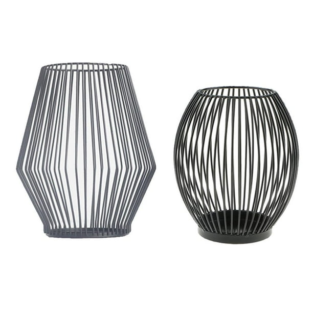 2 Portavelas de Alambre, Decoración de Malla para Sala de , , Bar, Fiestas