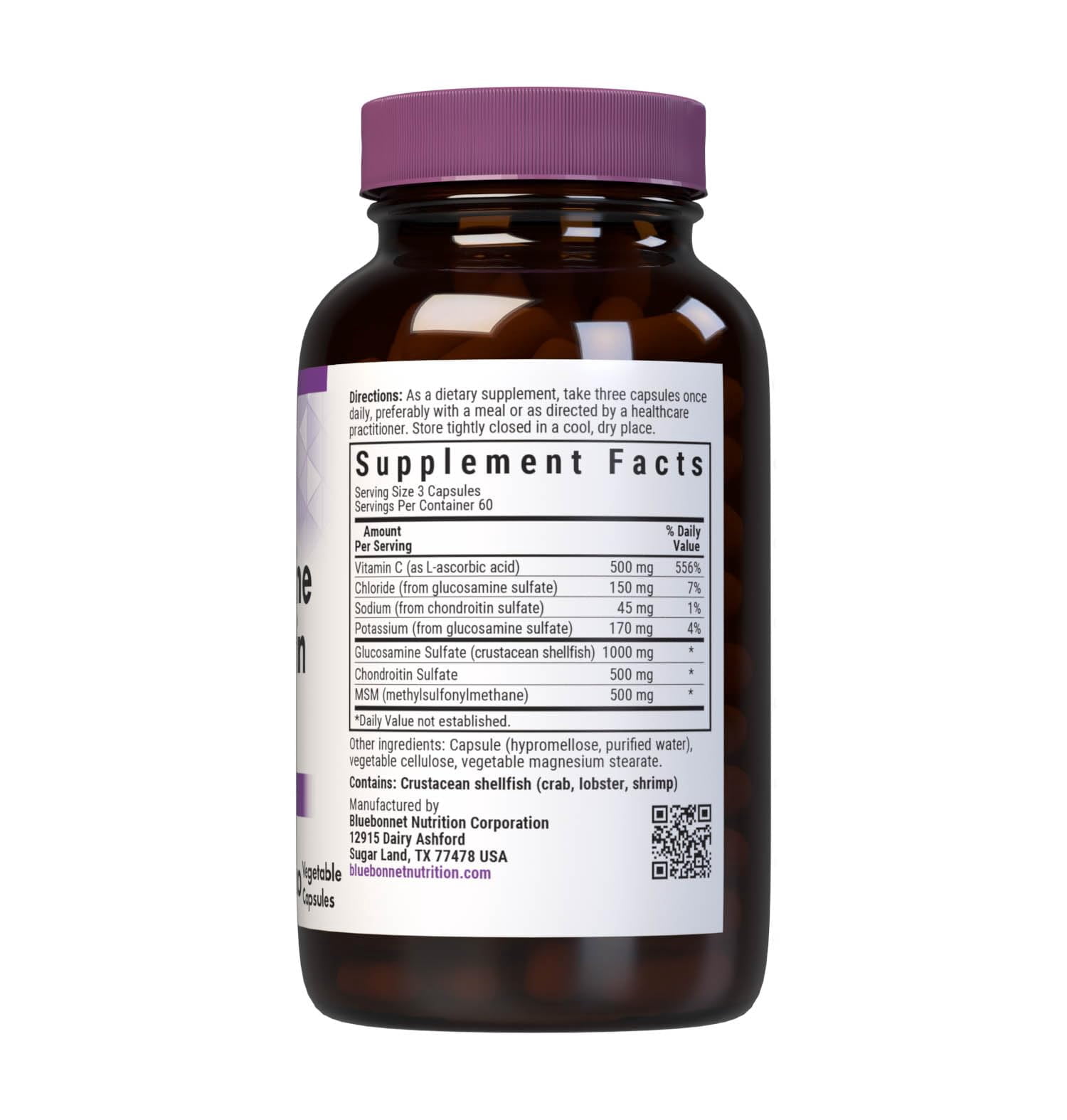 Bluebonnet Glucosamine Chondroitin & MSM, Glucosamine, Bone & Joint Health*, 180 Days
