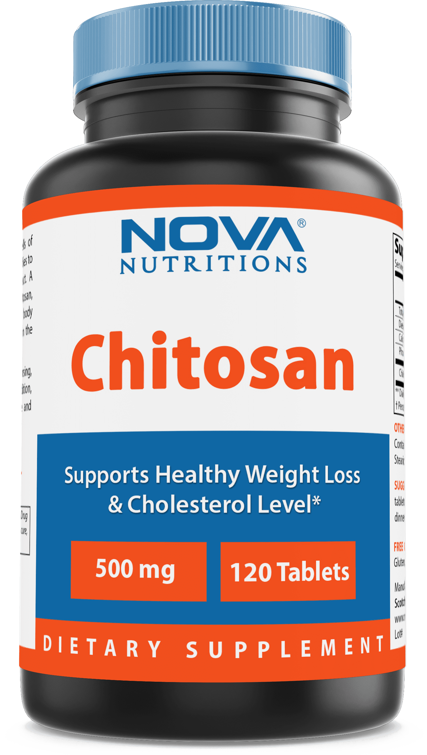 Nova Nutritions Chitosan Weight Management 500 mg 120 Tablets