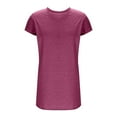 thumbnail image 6 of Burgundy Wine Button Dresses for Women Fall Summer Short Sleeve Vneck Spandex Midi Knee Length Basic Dresses Women 2025 Soft Comfy Clothing M, 6 of 8