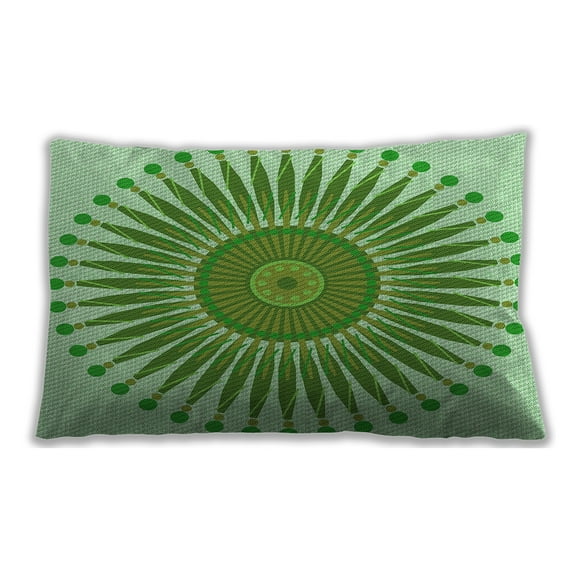 Ahgly Company Outdoor Rectangular Contemporary Lumbar Throw Pillow, 13 inch by 19 inch