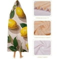 thumbnail image 4 of Lemon Pattern Hooded Blanket Soft Arctic Velvet Blanket Hoodie Wearable Blankets All Season Blankets for Bed, 4 of 6