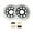 Black, variant on Front Brake Discs Rotors Pads For HONDA CBR1000RR Fireblade RR6 RR7 06 07 2006 2007